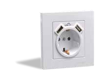 Arvia Karen Natural USB & Type C Topraklı Prizler