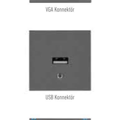 Viko Merida Slim / Trenda / Novella Multimedya Konnektörler (Düğme / Kapak)