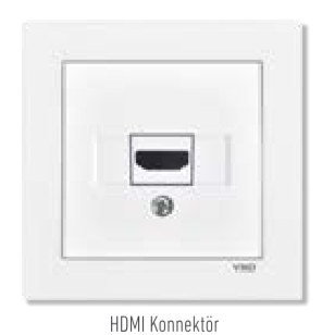 Viko Karre Multimedya Konnektörler (Beyaz - Krem)