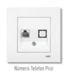Viko Karre / Meridian Telefon Nümeris-Data Prizleri (Beyaz - Krem)