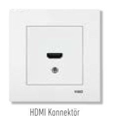 Viko Karre / Meridian Multimedya Konnektörler (Beyaz - Krem)
