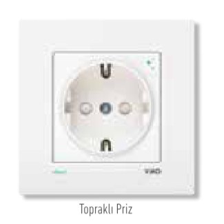 Viko Karre Clean Prizler (Beyaz - Krem)