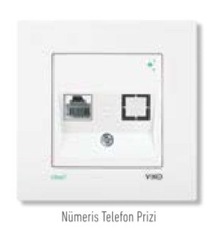 Viko Karre Clean Telefon Nümeris-Data Prizleri (Beyaz - Krem)